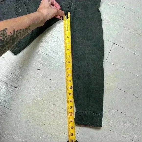 Vintage Calvin Klein Black Wash Denim Biker Style Jacket Women’s Size Small - Picture 8 of 12